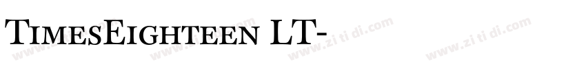 TimesEighteen LT字体转换